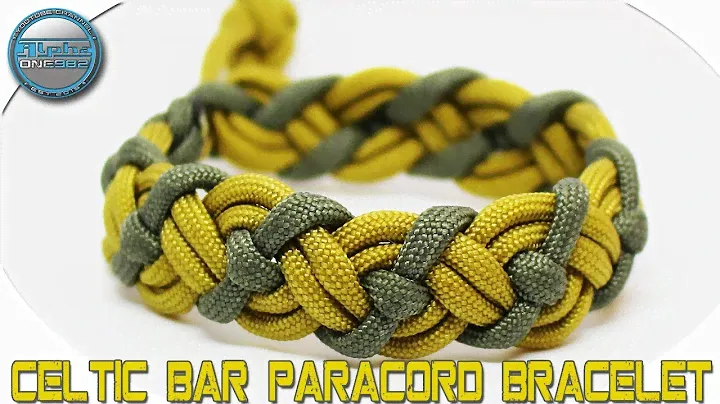 How to Make a Paracord Bracelet Celtic Bar - VIKING - DIY Tutorial + Bonus Diamond Crown Knot
